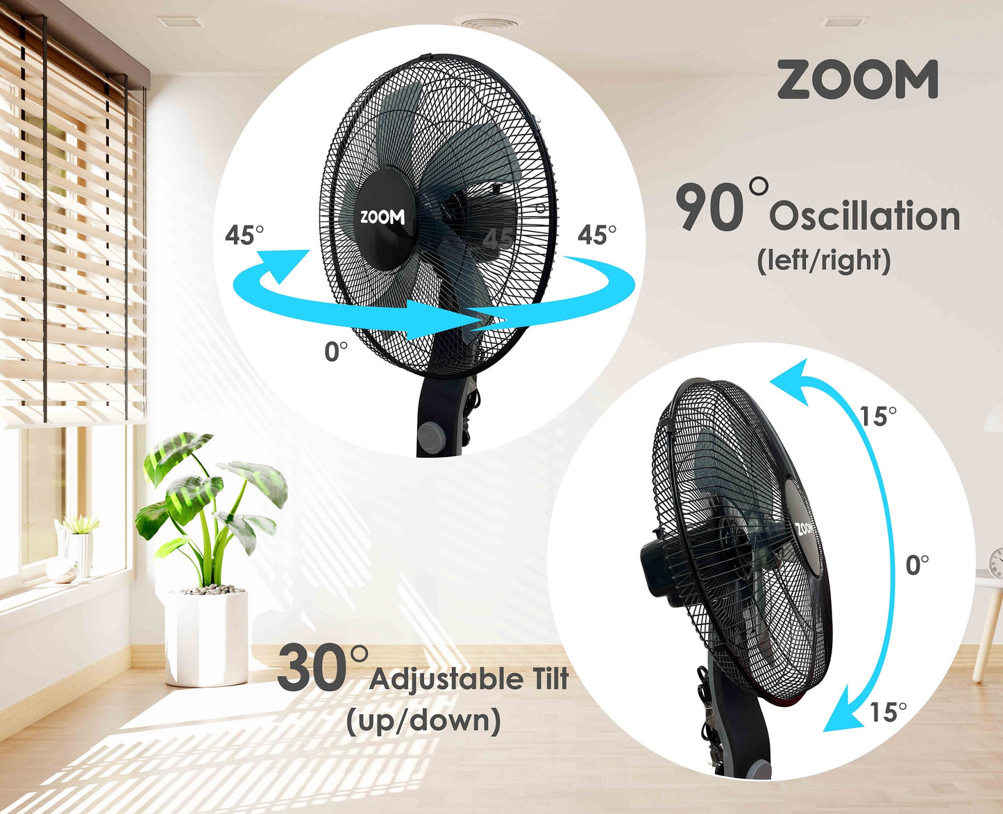 Znergy 16in Pedestal Fan
