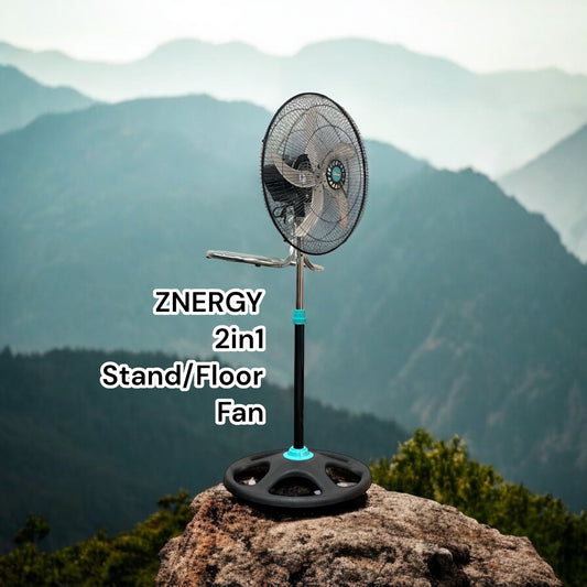 ZNERGY 2in1 18inch Stand / Floor Fans 2 pack