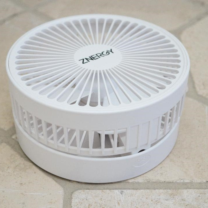 Folding Fan with Power Bank and LED Light