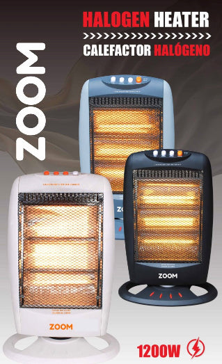 ZOOM Halogen space heater WHITE