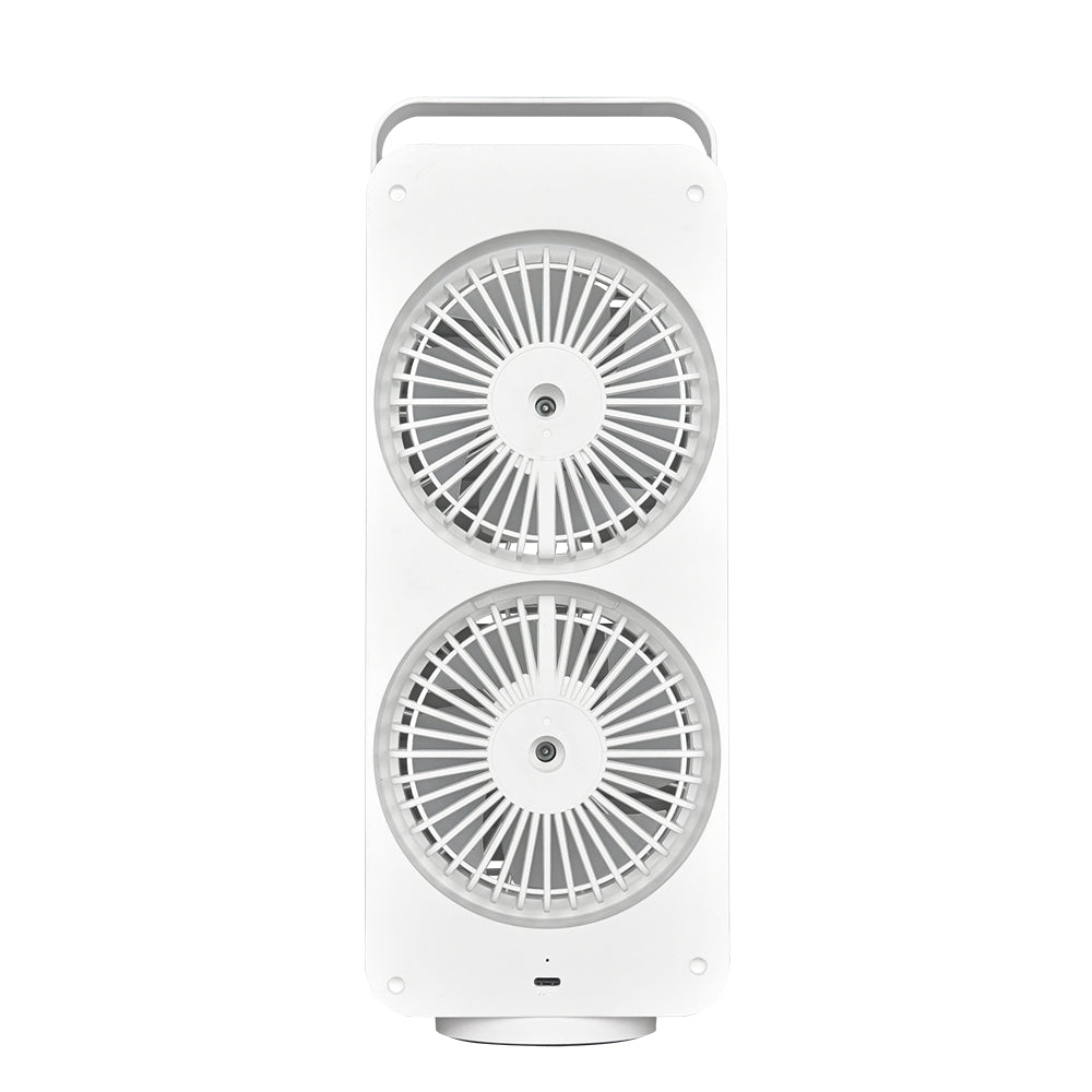 ZNERGY Dual Blade Handheld Tabletop Tower Fan WHITE