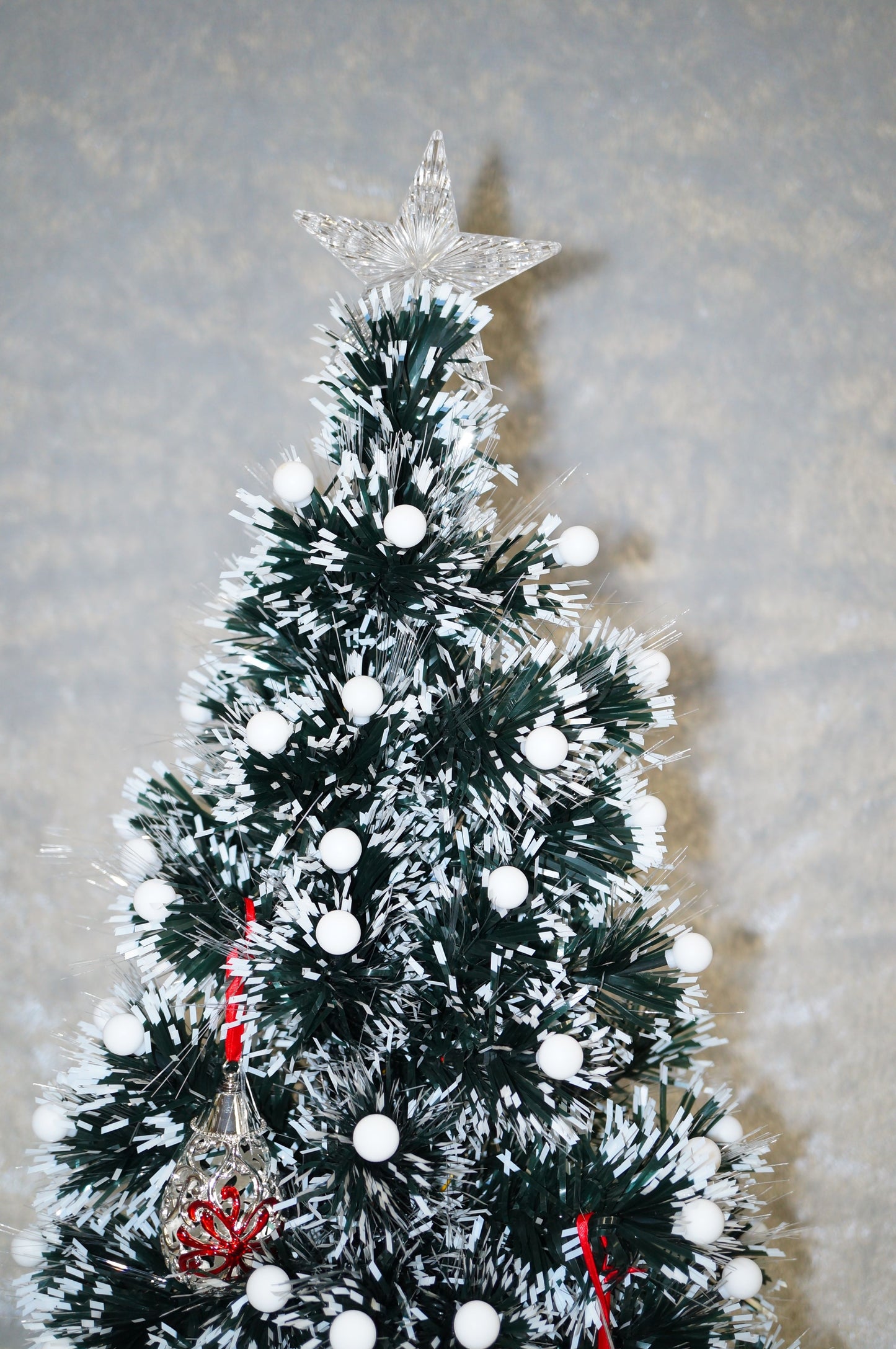 Pre-Lit 3ft Artificial Xmas Tree with Multi-Light Snow bulbs