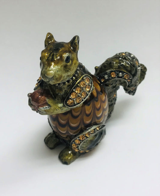 Cristiani Collezione Murano Glass Style Squirrel Figurine.