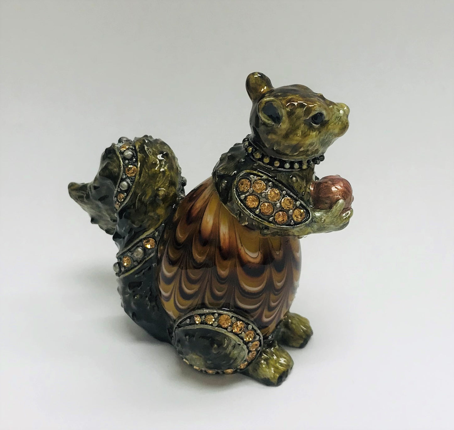 Cristiani Collezione Murano Glass Style Squirrel Figurine.