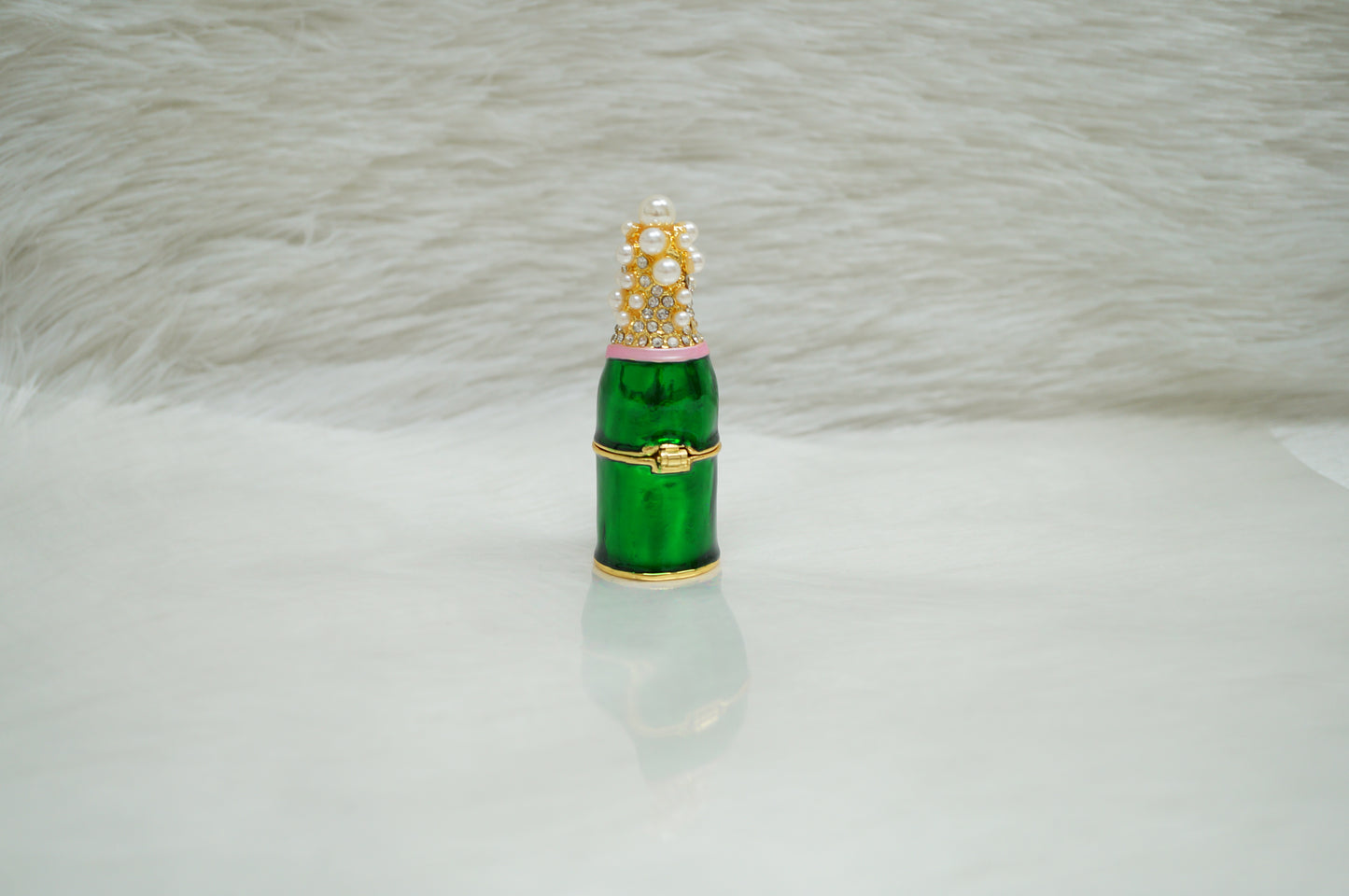 Cristiani Collezione Small Champagne Bottle Trinket Box.