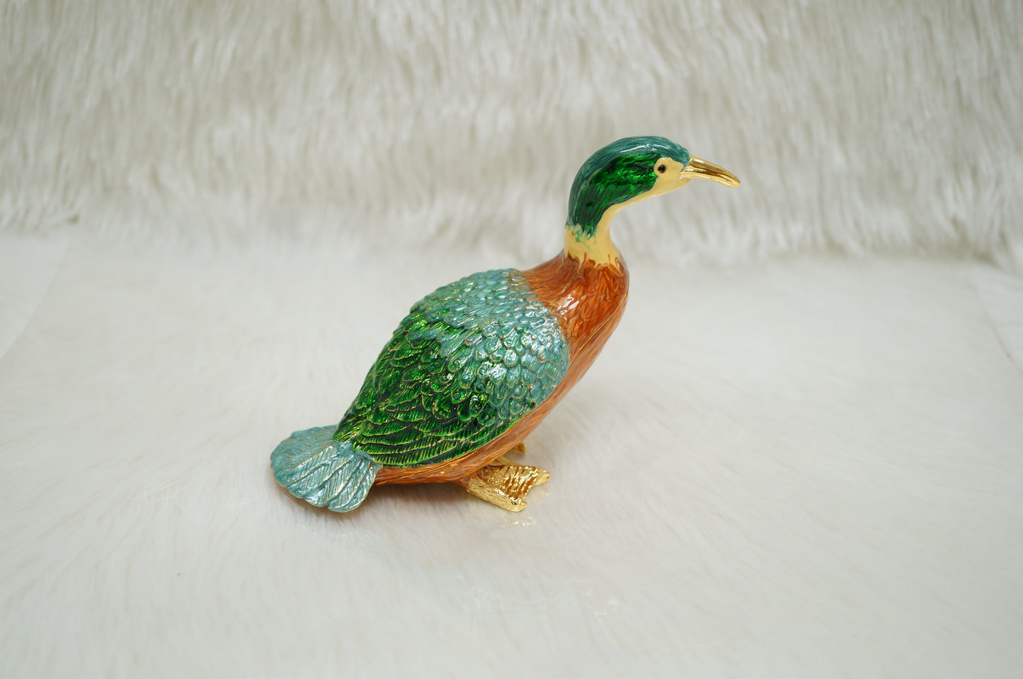 Large Mallard Trinket Box