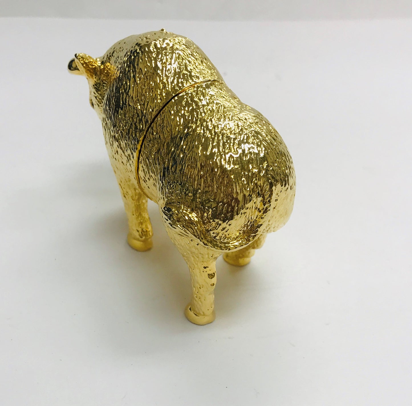 Cristiani Collezione Gold Buffalo Trinket Box.