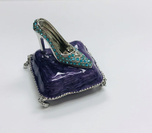 Cristiani Collezione Shoe on Pillow Trinket Box.