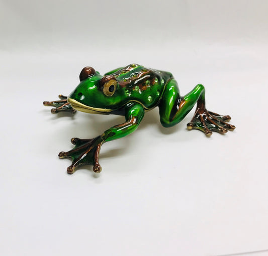 Cristiani Collezione Large Frog Trinket Box.