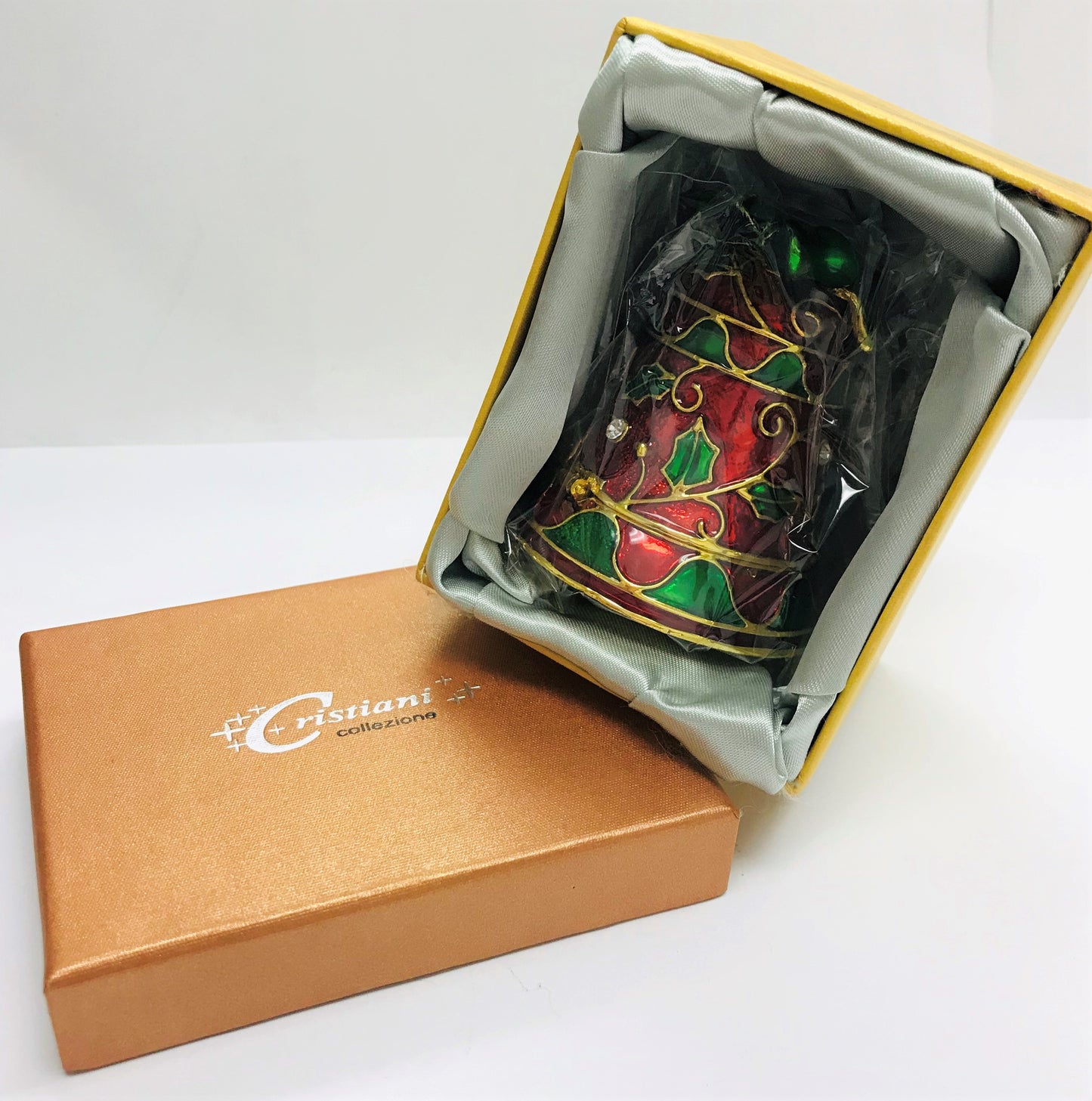 Cristiani Collezione Christmas Bell Trinket Box.