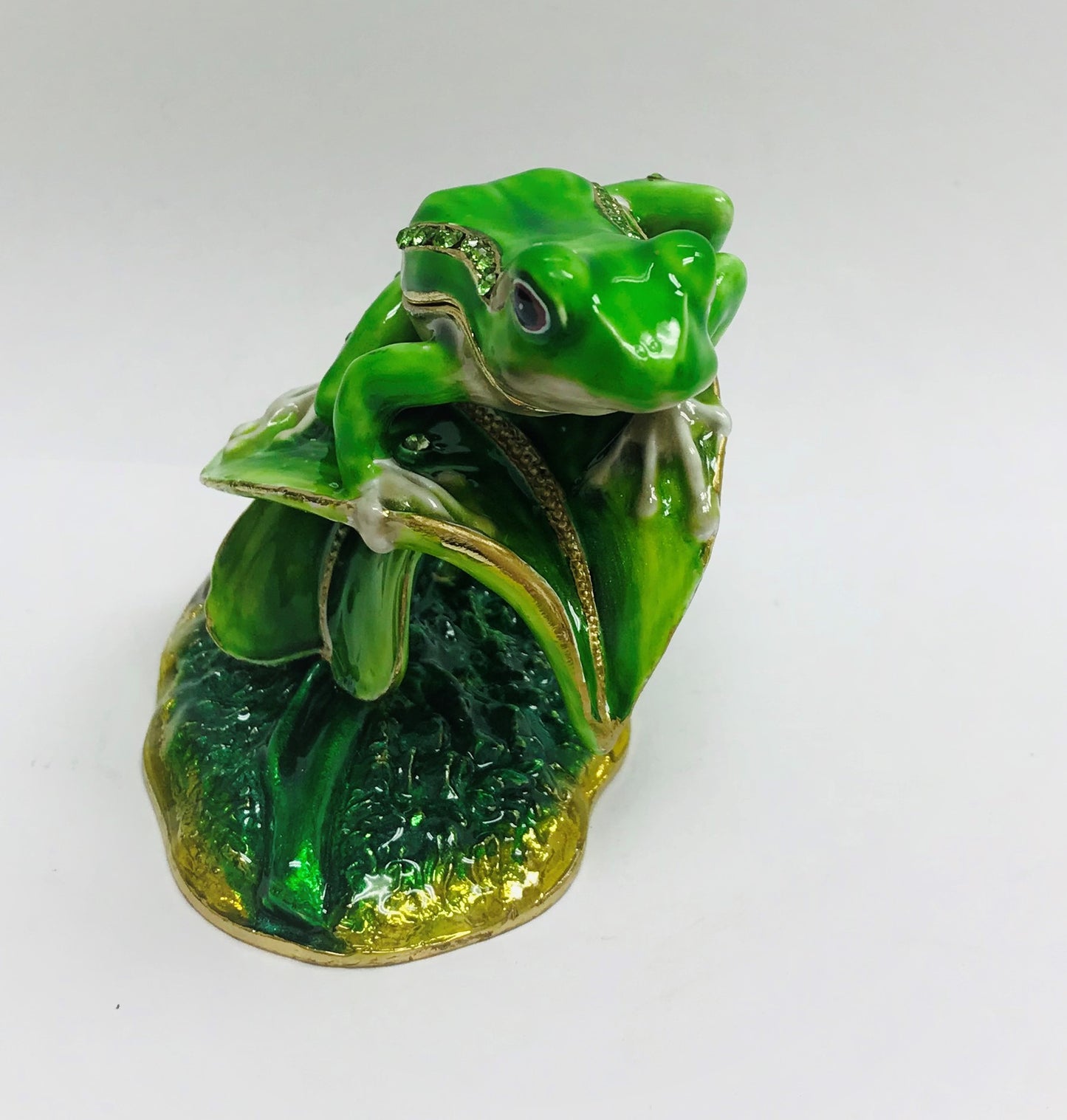 Cristiani Collezione Frog on leave Trinket Box.