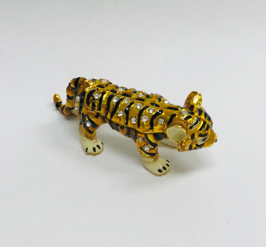 Cristiani Collezione Small Tiger Trinket Box.